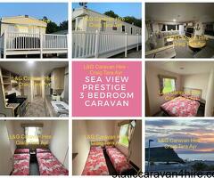 Sea View Prestige Caravan, Stunning views, Sky TV, WiFi & much more