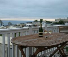 3 bed platinum with decking and seaviews on Gorse Hill area of Haven Devon Cliffs
