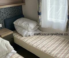 3 bed luxury caravan with decking, pet friendly on Cypress Way area of Haven Devon Cliffs