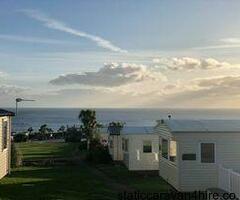 2 bed caravan with decking and seaviews on Apple Grove area at Haven Devon Cliffs