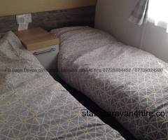 Platinum graded 3 bed (sleeps 6) static on Havens Devon Cliffs