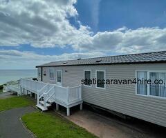 Brand New 3 Bed caravan with decking, parking and stunning seaviews Cherry Park Area on Devon Cliffs