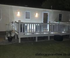 Presthaven - Lovely 3 bedroom doggie friendly caravan with decking
